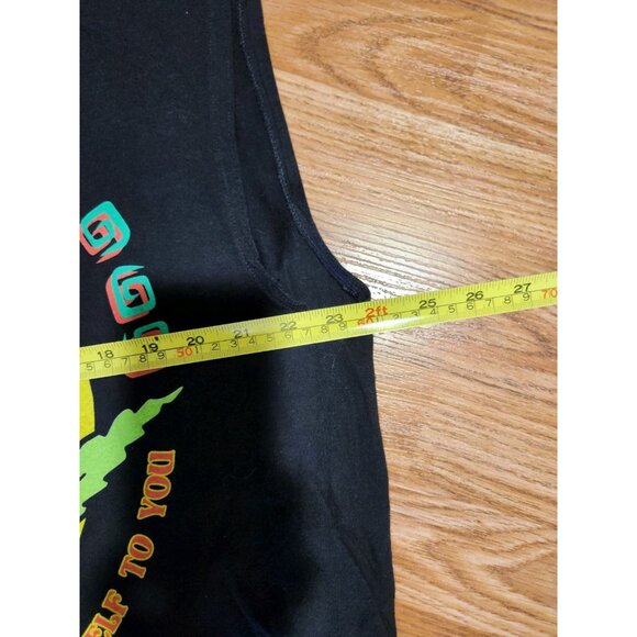 Bob Marley Zion Rootswear No Sleeves Black T-Shirt XL Pre-Owned - Picture 7 of 7